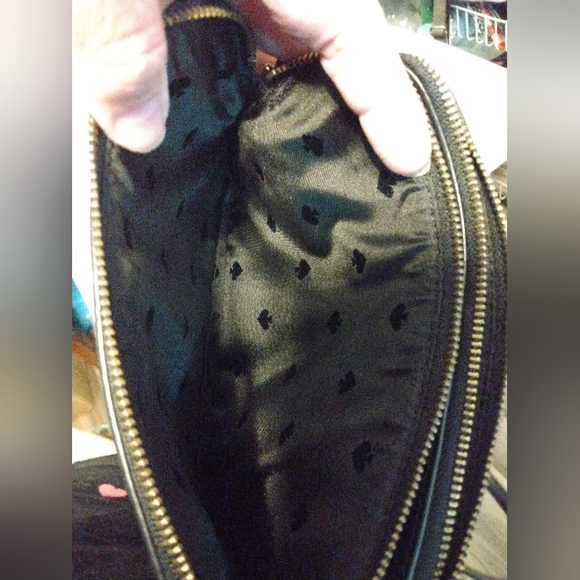Kate Spade Harper black leather crossbody bag with gold chain & leather strap EU - Picture 10 of 16